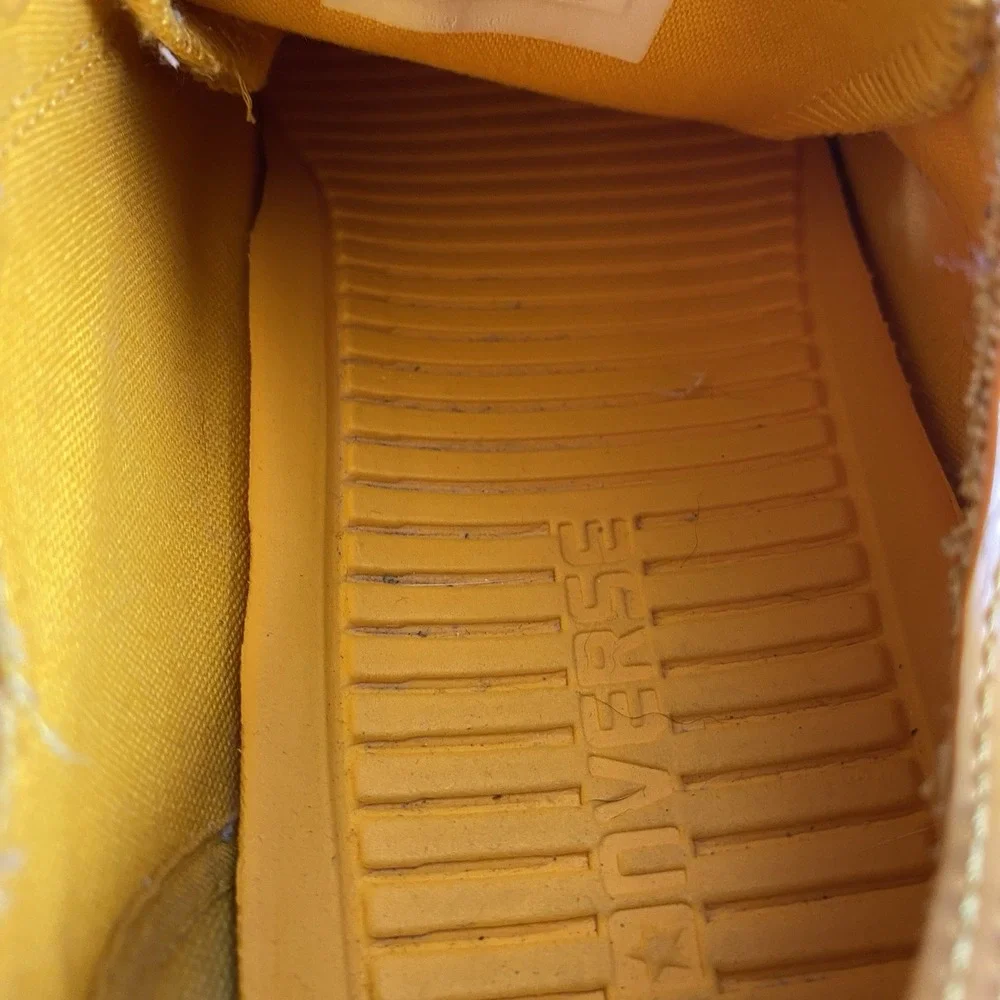 Converse Shoes Unisex Mens 9 Womens 11 Yellow Rubber All Star Rain Gear Low Top